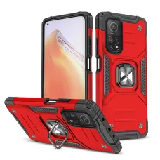 Xiaomi Mi 10T Pro / Mi 10T Wozinsky Ring Armor Case Kickstand telefontok piros