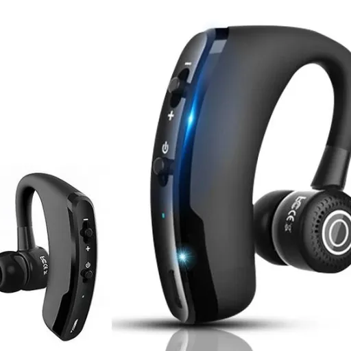 Bluetooth V9 Headset vezeték nélküli fülhallgató fekete 