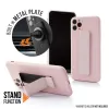 Samsung A32 5G Mágnesezhető szilikon tok hátlapi felragasztható támasztékkal pink - 0. kép