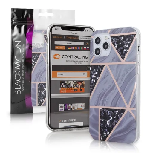 Samsung A52 4G / A52 5G Blackmoon tok geometrikus mintázattal grafit Samsung A52 4G / A52 5G Blackmoon tok geometrikus mintázattal grafit