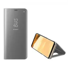Realme 7 Pro Clear View flipové puzdro strieborné Realme 7 Pro Clear View flipové puzdro strieborné
