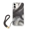 iPhone 12 mini Guess GUHCP12SKSMAGR Marble tok pánttal szürke - 3. kép