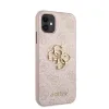 iPhone 11 Guess GUHCN614GMGPI Big Metal Logo tok 4G pink - 1. kép