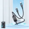 Remax Litxn USB Type-C - USB Type-C kábel 60W PD áramerősség kijelzéssel 1m fekete (RC-193a) - 0. kép