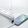 Dux Ducis PPS Super Si Hálózati töltő adapter USB és USB Type-C PD 30W, QC 18W fehér (C80) - 1. kép