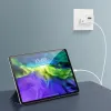 Dux Ducis PPS Super Si Hálózati töltő adapter USB és USB Type-C PD 30W, QC 18W fehér (C80) - 2. kép