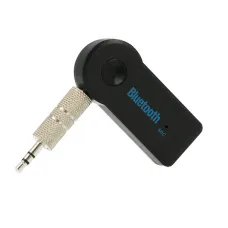 Bluetooth fogadó egység AUX adapter 3.5mm jack csatlakozóval fekete