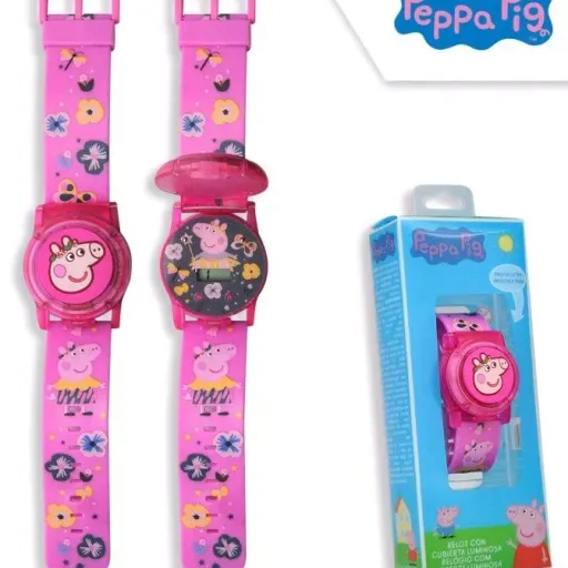 Peppa malac Felnyitható fedelű világító digitális karóra (EWA17019PP)
