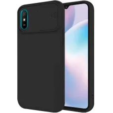 Xiaomi Redmi 9A Nexeri Silikónové puzdro s ochranou objektívu čierne Xiaomi Redmi 9A Nexeri Silikónové puzdro s ochranou objektívu čierne