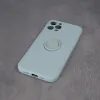 iPhone 11 Szilikon tok hátlapi gyűrűvel világoszöld - 4. kép