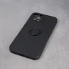iPhone 11 Szilikon tok hátlapi gyűrűvel fekete - 4. kép
