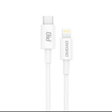 Dudao USB Type-C - Lightning kábel 18W 1m PD fehér (L6X)