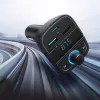 Ugreen FM Transmitter Bluetooth 5.0 és autós telefon töltő 3xUSB, TF, SD kártyaolvasó 4.8A fekete (CD229) - 1. kép