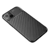 iPhone 13 Armored szénszál mintájú TPU tok fekete - 2. kép