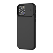 Samsung A72 matt TPU tok kameralencse védővel fekete (sam-a72-tpu-lens-black)