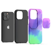 iPhone 13 matt TPU tok kameralencse védővel színes mintával (ip-13-tpu-lens-design-4) - 3. kép