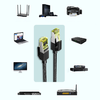 Ugreen NW150 Cat 7 F/FTP Braid Ethernet RJ45 kábel 2m (fekete) - 2. kép
