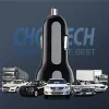 Choetech autós szivargyújtós gyorstöltő 2x USB Type C 40W FCP AFC fekete (TC0008) - 0. kép