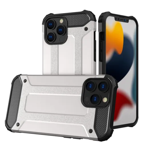 iPhone 13 Pro Hybrid Armor tok ezüst