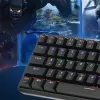 Delux KM32 vezeték nélküli mechanikus Gamer billentyűzet RGB világítással, Bluetooth 5.0, angol - 3. kép