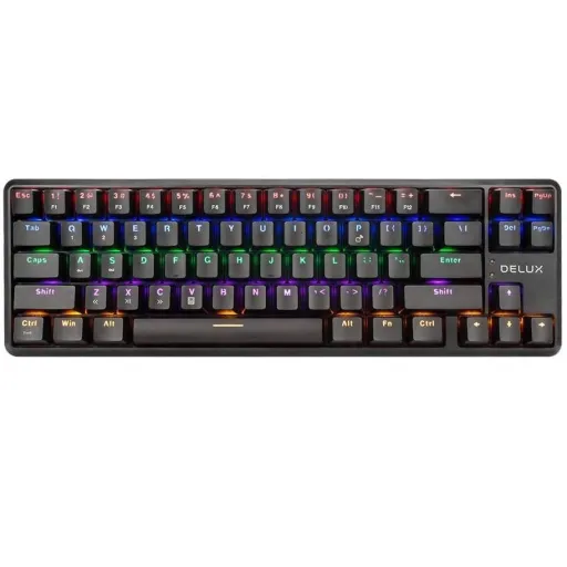 Delux KM32 vezeték nélküli mechanikus Gamer billentyűzet RGB világítással, Bluetooth 5.0, angol