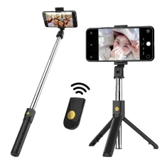 Selfie K07 bot és tripod bluetooth távirányítóval fekete