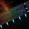 Delux KM12+KN12 mechanikus Gamer billentyűzet lecsatlakoztatható numerikus résszel, RGB világítással, angol - 3. kép