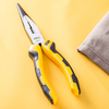 Deli Tools EDL2108 hosszúcsőrű fogó 20cm (sárga) - 0. kép