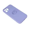 iPhone 13 Szilikon tok hátlapi gyűrűvel lila - 0. kép