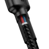 Baseus Cafule kábel USB Type-C - USB Type-C - PD 2.0 60W 3A QC 3.0 2m fekete/ piros - 3. kép