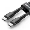 Baseus Cafule kábel USB Type-C - USB Type-C - PD 2.0 60W 3A QC 3.0 2m fekete/ szürke - 1. kép