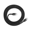 Baseus Cafule kábel USB Type-C - USB Type-C - PD 2.0 60W 3A QC 3.0 2m fekete/ szürke - 4. kép