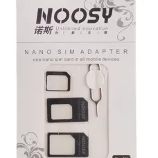 Noosy SIM kártya tű és adapter szett 3in1 fekete