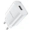 Borofone BN1 Hálózati töltő adapter USB 2.1A fehér - 3. kép