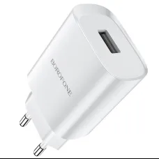 Borofone BN1 Hálózati töltő adapter USB 2.1A fehér