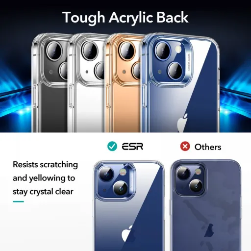 iPhone 13 Mini Esr Classic Hybrid tok és kijelzővédő üvegfólia átlátszó