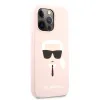 iPhone 13 Pro Karl Lagerfeld Head Silicone KLHCP13LSLKHP tok Light Pink - 1. kép