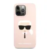 iPhone 13 Pro Max Karl Lagerfeld Head Silicone KLHCP13XSLKHP tok Light Pink - 0. kép