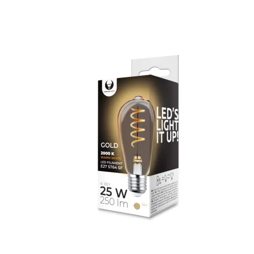 Forever Light Gold Izzó E27 ST64 4W 230V 2000K 250lm vintage, dekor, Edison