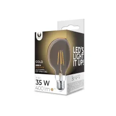 Forever Light COG Gold Izzó E27 G95 4W 230V 2200K 400lm vintage, dekor, Edison