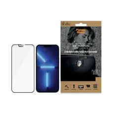 iPhone 13 Pro Max/14 Plus PanzerGlass E2E MicroFracture Antibakteriális CamSlider tokbarát üvegfólia fekete