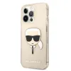 iPhone 13 Pro 6.1'' Karl Lagerfeld Glitter Karl`s Head tok arany (KLHCP13LKHTUGLGO) - 3. kép