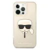 iPhone 13 Pro 6.1'' Karl Lagerfeld Glitter Karl`s Head tok arany (KLHCP13LKHTUGLGO) - 4. kép