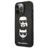 iPhone 13 Pro 6.1'' Karl Lagerfeld Karl Choupette Saffiano tok fekete (KLHCP13LSAKICKCBK) - 0. kép