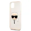 iPhone 13 Mini 5.4'' Karl Lagerfeld Glitter Karl`s Head tok arany (KLHCP13SKHTUGLGO) - 1. kép