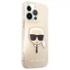 iPhone 13 Pro Max 6.7'' Karl Lagerfeld Glitter Karl`s Head tok arany (KLHCP13XKHTUGLGO) - 3. kép