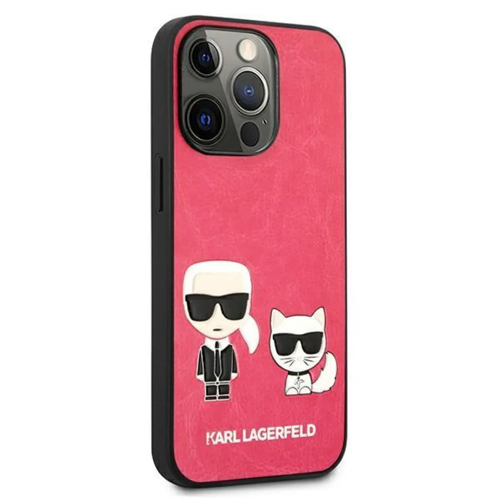 iPhone 13 Pro Max 6.7'' Karl Lagerfeld Ikonik Karl Choupette tok rózsaszín (KLHCP13XPCUSKCP) - 8