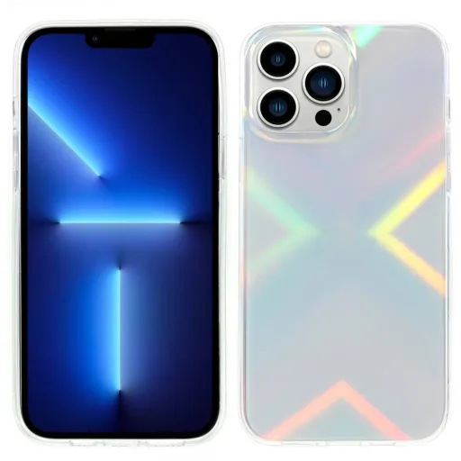 iPhone 13 Pro Kingxbar Streamer Series háromszög mintájú tok többszínű