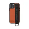iPhone 12 / 12 Pro Diesel Utility Twill Handstrap tok pánttal fekete/ narancssárga - 0. kép