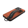 iPhone 12 / 12 Pro Diesel Utility Twill Handstrap tok pánttal fekete/ narancssárga - 1. kép